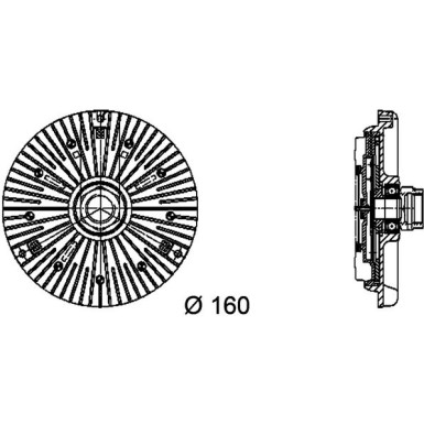 MAHLE Kupplung, Kühlerlüfter CFC 94 000P BEHR Premium Line