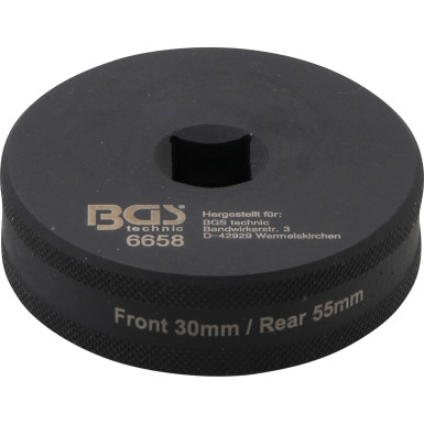 BGS Kraft-Steckschlüssel-Einsatz Sechskant / Zwölfkant | 12,5 mm (1/2"""") | für Ducati Radbefestigung | SW 30 / 55 mm | 6658