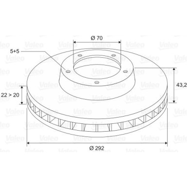 VALEO Bremsscheibe 197132