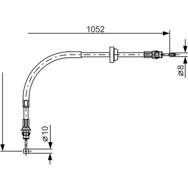 Handbremsseil | FORD Transit 00 | 1987477186