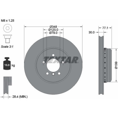 Bremsscheibe Bmw S. 5/6 03 PRO+ 92141825