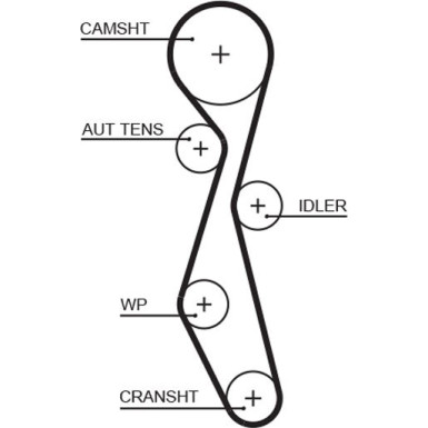 Zahnriemensatz CITROEN C5,C6,C8 PEUGEOT 407 PowerGrip™ K025633XS