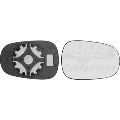 VAN WEZEL Spiegelglas, Außenspiegel VAN WEZEL Spiegelglas, Außenspiegel