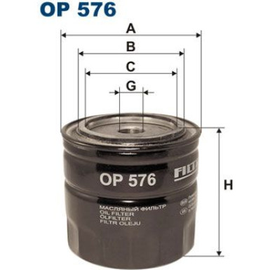 OP 576 Ölfilter, Turbolader