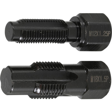 BGS Reparaturwerkzeug für Lambdasondengewinde | M18 x 1,5 mm | M12 x 1,25 mm | 2-tlg | 65591