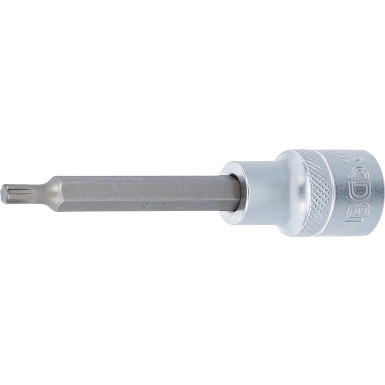 BGS Bit-Einsatz | Länge 100 mm | Antrieb Innenvierkant 12,5 mm (1/2"""") | Keil-Profil (für RIBE) M5 | 4160