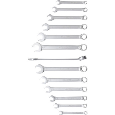 BGS Maul-Ringschlüssel-Satz | Maulseite mit Ratschenfunktion | SW 8 - 21 mm | 13-tlg | 8914 BGS Maul-Ringschlüssel-Satz | Maulseite mit Ratschenfunktion | SW 8 - 21 mm | 13-tlg | 8914