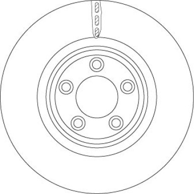 Bremsscheibe Jaguar P.Xk 06 TRW SINGLE DF6223S