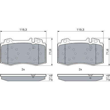 Bremsklötze | MERCEDES C,E-Klasse | 0 986 494 576 Bremsklötze | MERCEDES C,E-Klasse | 0 986 494 576