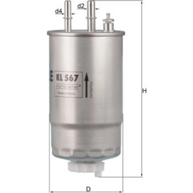 MAHLE Kraftstofffilter | KL 567