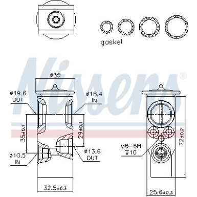 999288 Expansionsventil, Klimaanlage ** FIRST FIT **