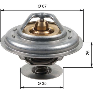 Gates Thermostat | AUDI 80 1.9 | TH13287G1