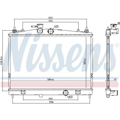 Wasserkühler PKW | Nissan Juke 10 | 68735