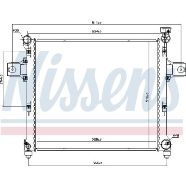 Wasserkühler PKW | Jeep Grand Cherokee 05 | 606254
