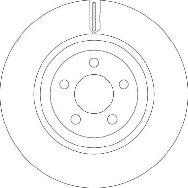 Bremsscheibe Chrysler P. 300C TRW SINGLE DF6244S