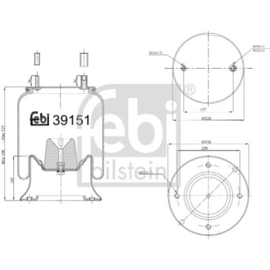 FEBI BILSTEIN Luftfeder | 39151