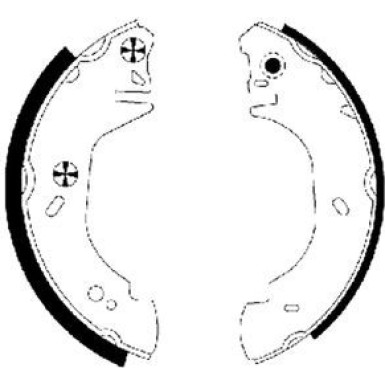 91054500 Bremsbackensatz 91054500 Bremsbackensatz