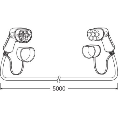 OCC23P05 Ladekabel, Elektrofahrzeug BATTERYcharge 7PIN