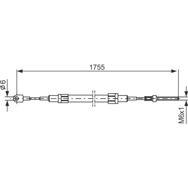 1 987 477 071 Seilzug, Feststellbremse
