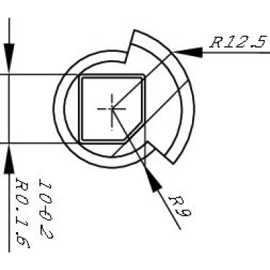 0 132 801 141 Stellelement, Heizklappe