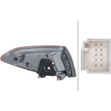 HECKLEUCHTE HELLA | MERCEDES C-KLASSE KOMBI S205 14-23 | 2SD 354 875-121 HECKLEUCHTE HELLA | MERCEDES C-KLASSE KOMBI S205 14-23 | 2SD 354 875-121