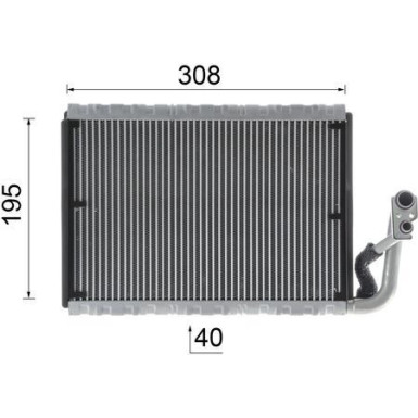 MAHLE Verdampfer, Klimaanlage | AE 91 000P