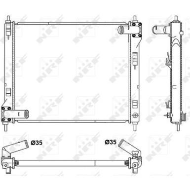 Kühler, Motorkühlung | 53061 Kühler, Motorkühlung | 53061