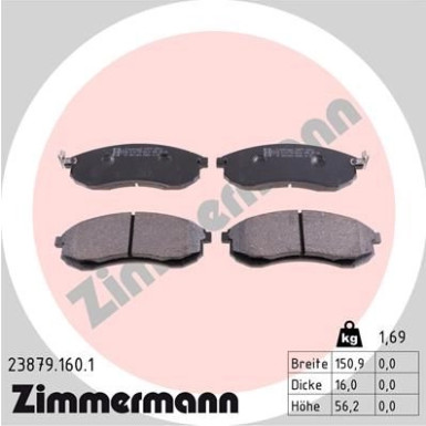ZIMMERMANN Bremsbeläge