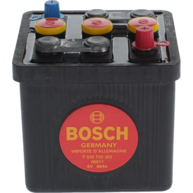 06611 BOSCH | Starterbatt. Classic | 6V 66Ah 360A - trocken vorgeladen | F 026 T02 302