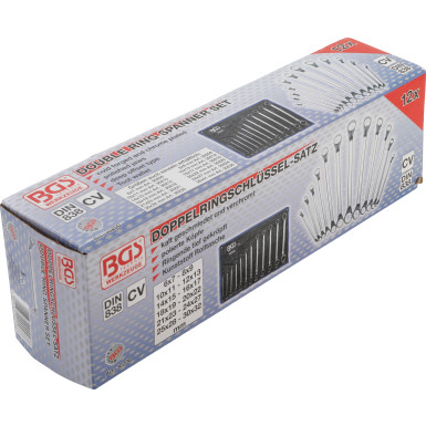 BGS Doppel-Ringschlüssel-Satz | tief gekröpft | SW 6 - 32 mm | 12-tlg | 30200