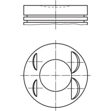 MAHLE Kolben 021 PI 00127 000