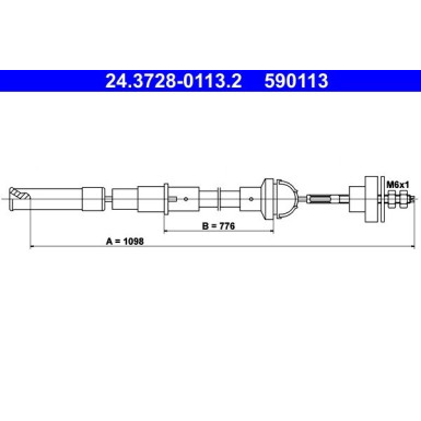 ATE Kupplungsseil ATE Kupplungsseil