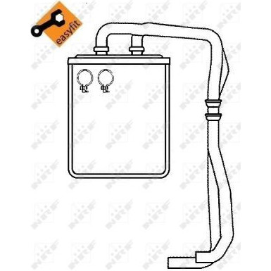 Wärmetauscher, Innenraumheizung EASY FIT 54219