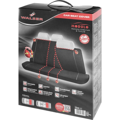 Autositzbezug 1RS 8tlg | graphit, Modulo | 13559 Autositzbezug 1RS 8tlg | graphit, Modulo | 13559