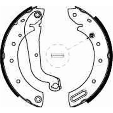 85 461 003 Bremsbacken | NISSAN Terrano,Vanette 93 | GS8625