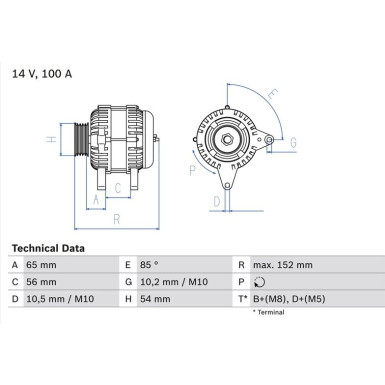 0 986 047 270 Generator 0 986 047 270 Generator