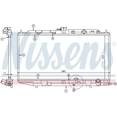 Wasserkühler PKW | HONDA Civic (AF,AS,EC,EE) | 62256