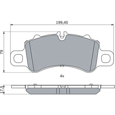 Bremsklötze | PORSCHE 911 11 | 0 986 424 847