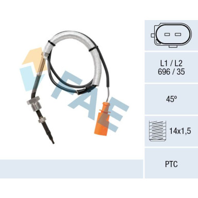 FAE Sensor, Abgastemperatur | 68058