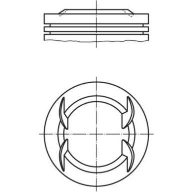 MAHLE ORIGINAL Kolben | 0011202