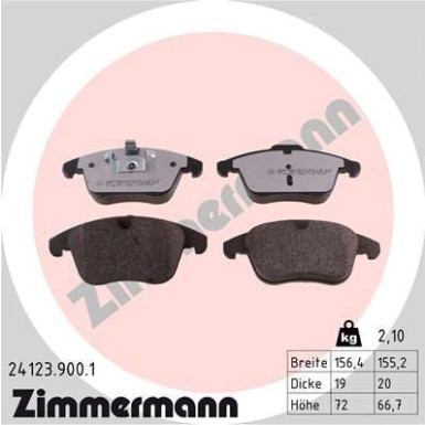 ZIMMERMANN Bremsbeläge