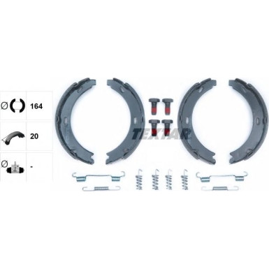 Handbremsbacken Db W124 | 91032800