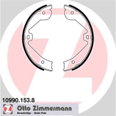 ZIMMERMANN Bremsbacken | 10990.153.8