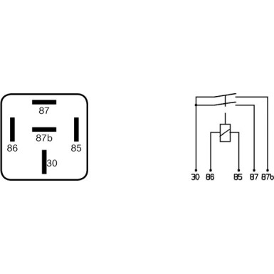 0 332 015 006 Relais, Kraftstoffeinspritzung