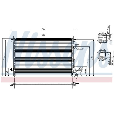 Kondensator PKW OPEL Vectra C Benzin 02 FIRST FIT 94597