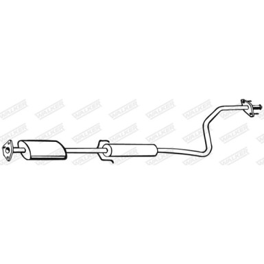 WALKER Mittelschalldämpfer 18124