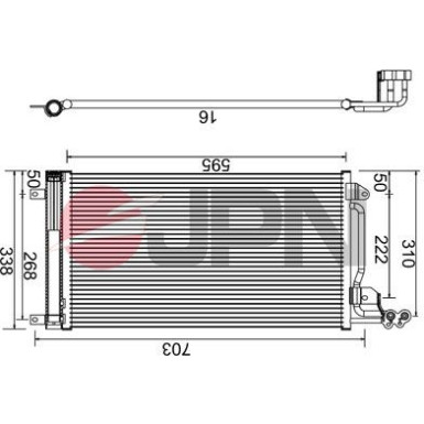 JPN Kondensator, Klimaanlage 60C9144-JPN