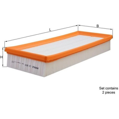 MAHLE Luftfilter | LX 804/S