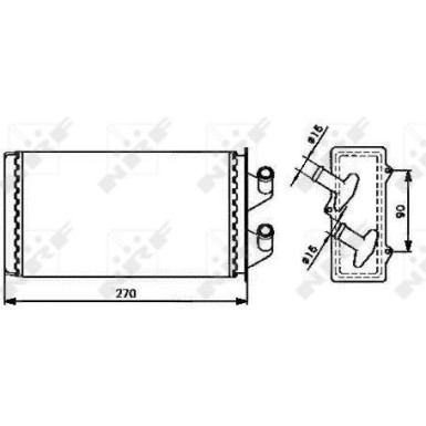 Wärmetauscher, Innenraumheizung | 53213