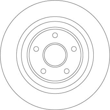 Bremsscheibe Renault T. Espace TRW SINGLE DF4413BS